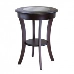 Winsome Wood 40019 Cassie Round Accent End Table, Cappuccino