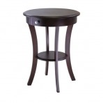 Winsome Wood 20227 Round Accent End Table - 40627 ,Cappuccino