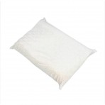 No-Snore Pillow With White Polycotton Zippered Cover - L 19" x H 2.5" x W 15"