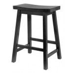 Winsome Wood Saddle Seat Stool - 24" x 17.48" x 14.47"