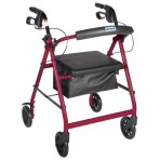 Aluminum Rollator with Fold Up and Removable Back Support