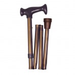 Healthsmart Adjustable Folding Cane With Ergonomic Handle, Bronze