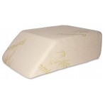 Deluxe Comfort Bamboo Leg Wedge Pillow, 30.5" x 20" x 10" - Orthopedic Medical Grade Foam - Cushioned Bamboo Pillow Cover - Pre-Post Surgery Specialty