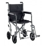 Go Cart Light Weight Transport Wheelchair with Swing-away Footrest 17"