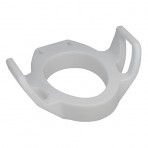 DMI Toilet Seat Riser With Arms, Elongated - White