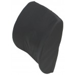 Standard Lumbar Cushion wBlack Polycotton Zippered Cover & Strap - L 15" x H .50" x W 13"
