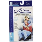 Activa Soft Fit Graduated Therapy Knee Highs 20-30 mmHg F-L-A SOFT GRAD 20-30 KNEE HI CLS TOE LG BLACK