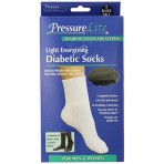 Activa PressureLite Light Energizing Diabetic Socks, Knee High F-L-A PRESSURE LITE ENGY DIAB BLK SCKS CALF SM