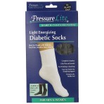Activa PressureLite Light Energizing Diabetic Socks, Knee High F-L-A PRESSURE LITE ENGY DIAB BLK SCKS CALF XL