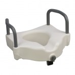 DMI Hi-Riser Locking Raised Toilet Seat With Arms