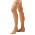 Sheer Thigh High Black 15-20 mmHg