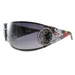 Ed Hardy Ehs-039 Love Kills Slowly 3 Sunglasses - Black