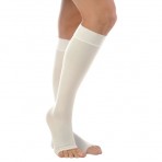 Anti-Embolism Knee High 18mm Open Toe, White