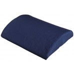 Softeze Memory Foam Back Cushion wNavy Polycotton Cover - L 14" x H 3" x W 12"