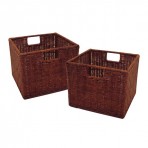 Winsome Wood 92211 Wired Baskets Decorative Basket (Set of 2)