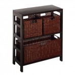 Winsome Wood 92649 Leo Decorative Storage Cabinet with Baskets
