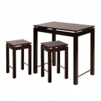 Winsome Wood 92734 Linea Three-Piece Kitchen Island Table Set