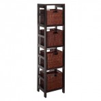 Winsome Wood 92814 Leo Decorative Storage Cabinet with Baskets