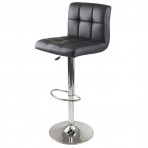 Winsome Wood 93150 Stockholm Air Lift Swivel Bar Stool, Black