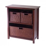 Winsome Wood 94238 Milan Four-Piece Cabinet/Shelf