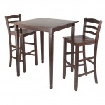 Winsome Wood 94369 Kingsgate Three-Piece High Pub Table Dining Set
