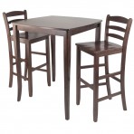 Winsome Wood 94379 Inglewood Three-Piece High Pub Table Dining Set