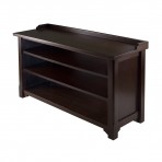 Winsome Wood 94841 Dayton Storage Hall Bench with Shelves
