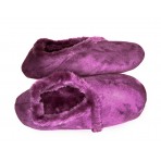 Women's Slippers Fur Lined Suede Purple