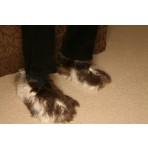 Deluxe Comfort Womens Alpaca Fur Slippers, X-Large - Luxurious - Super Warm - Great Gift - Womens Slippers, Calico