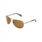 True Religion Sunglasses Montana Aviator Sunglasses Satin Gold & Shiny Silver