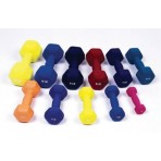 Dumbell Weight Color Neoprene Coated 3 Lb