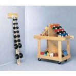Wall Mounted Wood Dumbell Rack
