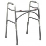 Double-Button Ex-Wide Junior Folding Walker (Bariatric)