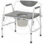 Bariatric Drop-Arm Commode Deluxe Assembled