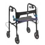 Clever Lite Folding Walker w/Seat and Brakes