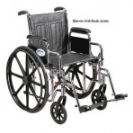 Wheelchair Std 18 Fixed Arms w/Elev Leg Rests