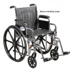 Wheelchair Std 18 Fixed Arms w/Swing-Away Footrests