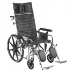Wheelchair Full Reclining 20 w/Rem & Adj Ht Full Arms