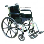 Wheelchair Ltwt K-3 Flip-Back Full Arms 18