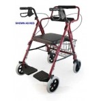 Combination Blue Rollator & Transport Wheelchair