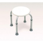 Bath Stool - Round White