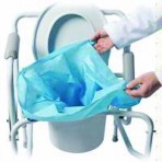 Commode Pail Liners w/Gel Bx/10 Quick Clean