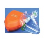 CPR Pocket Mask W/Hard Case & One-Way Valve & O2 Inlet