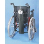 Wheelchair Oxygen Bag Black 27 L x 5 Diameter