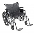 Wheelchair Std Dual-Axle 22 w/Rem Desk Arms & Elev Legrest