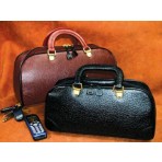 Zipper Physician Bag 12 Black Pebble Leather