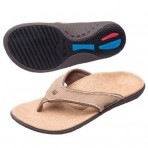 Yumi Men's Sandals pair Straw / Java / Cork Size 7