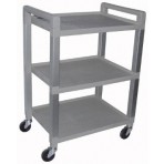 Utility Poly Cart w/3 Shelves