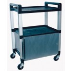 Utility Poly Cart w/Cabinet