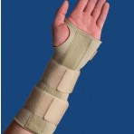 Wrist Forearm Splint Medium Left 6 1/2 - 7 1/2 Beige